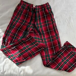 Victoria's Secret Red and Green Plaid Pajama Pants